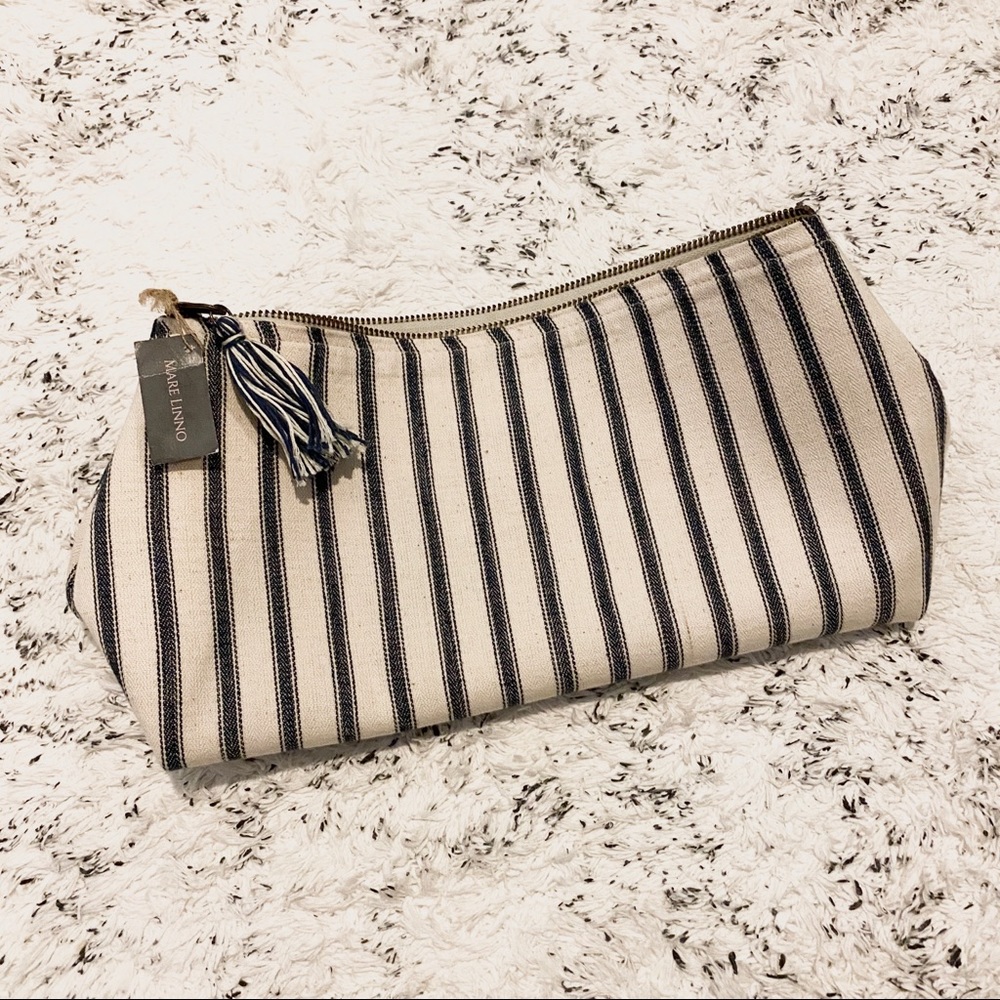 Linen Makeup Bag